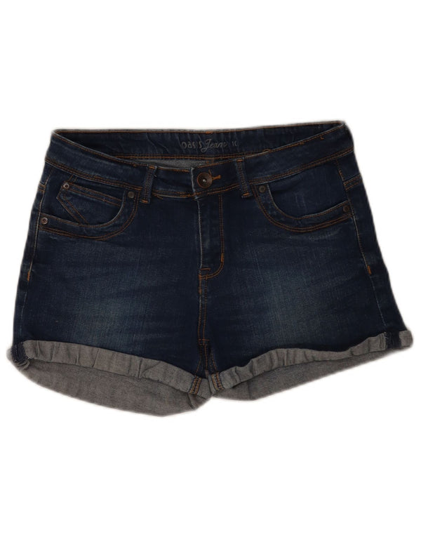 Γυναικείο τζιν σορτς Oasis UK 10 Small W28 Navy Blue βαμβακερό