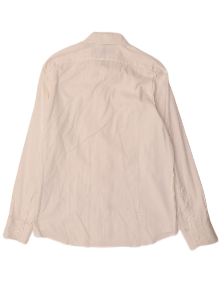 Ανδρικό πουκάμισο Trussardi 17 XL Λευκό βαμβακερό