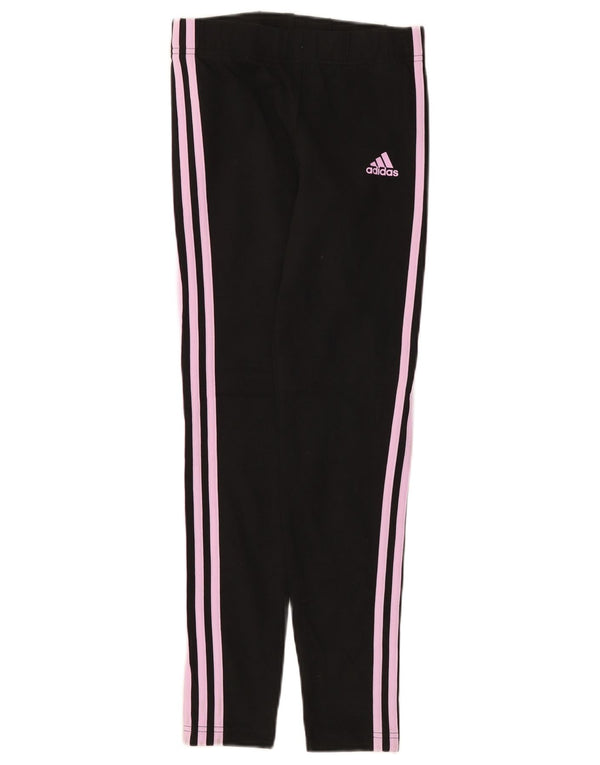 Κοριτσίστικα κολάν Adidas 13-14 ετών Μαύρο βαμβακερό