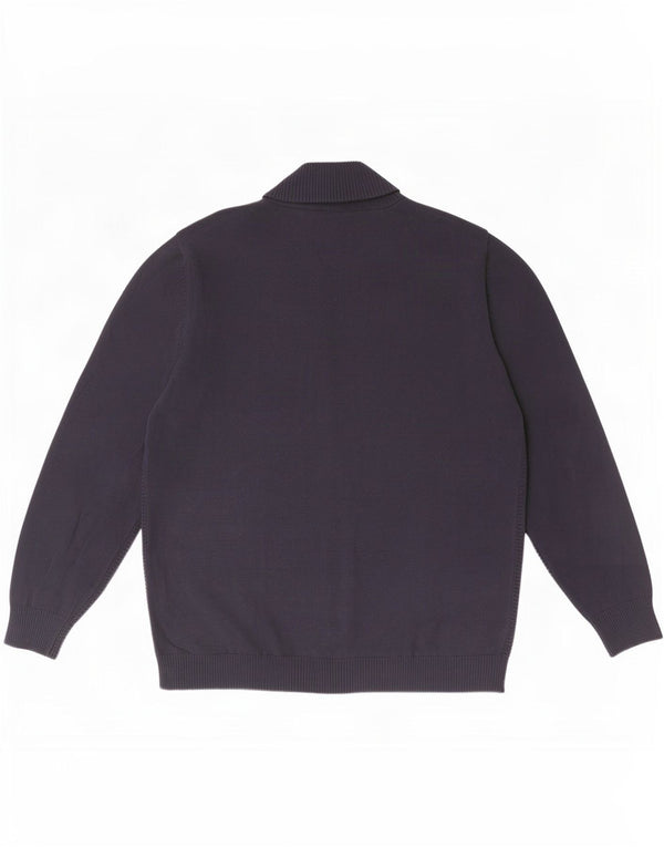 Πόλο Ασν. Ανδρικό πουλόβερ ζακέτα XL Navy Blue Cotton