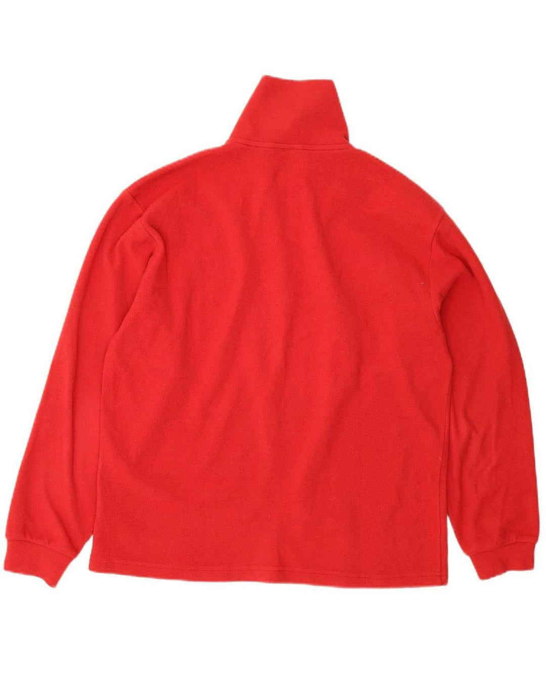 INVICTA Womens Zip Neck Fleece Jumper UK 14 Medium Red Polyester
