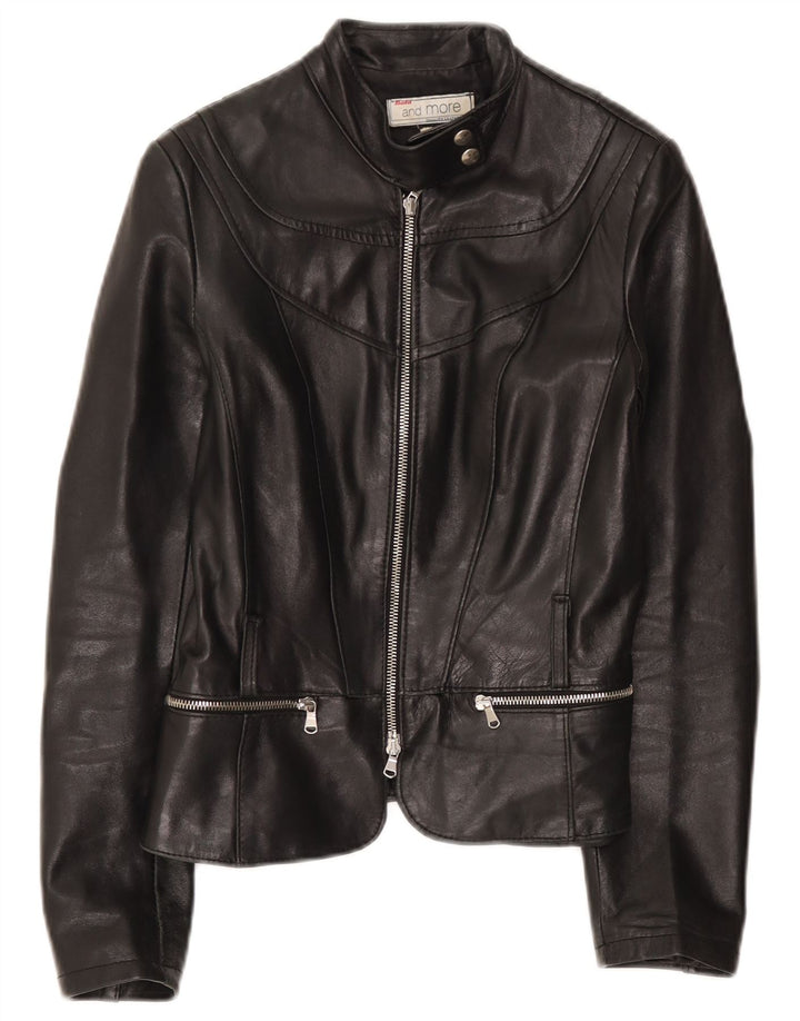 Bata and More Γυναικείο Δερμάτινο Μπουφάν IT 44 Medium Black Leather