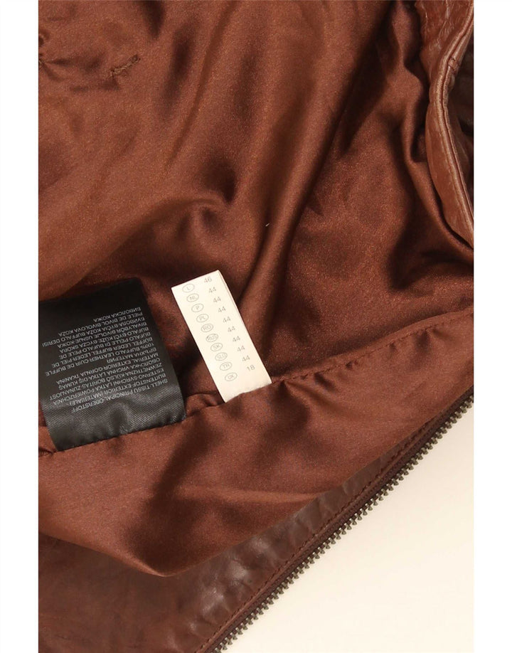 C & A Γυναικείο Δερμάτινο Μπουφάν UK 18 XL Καφέ