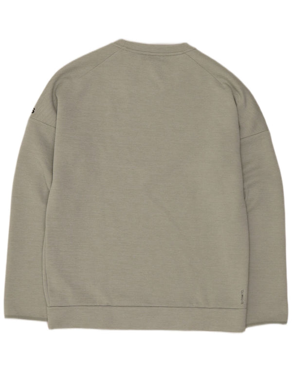 Ανδρικό φούτερ Adidas Graphic Regular Fit Jumper Μεσαίο πράσινο πολυεστέρας