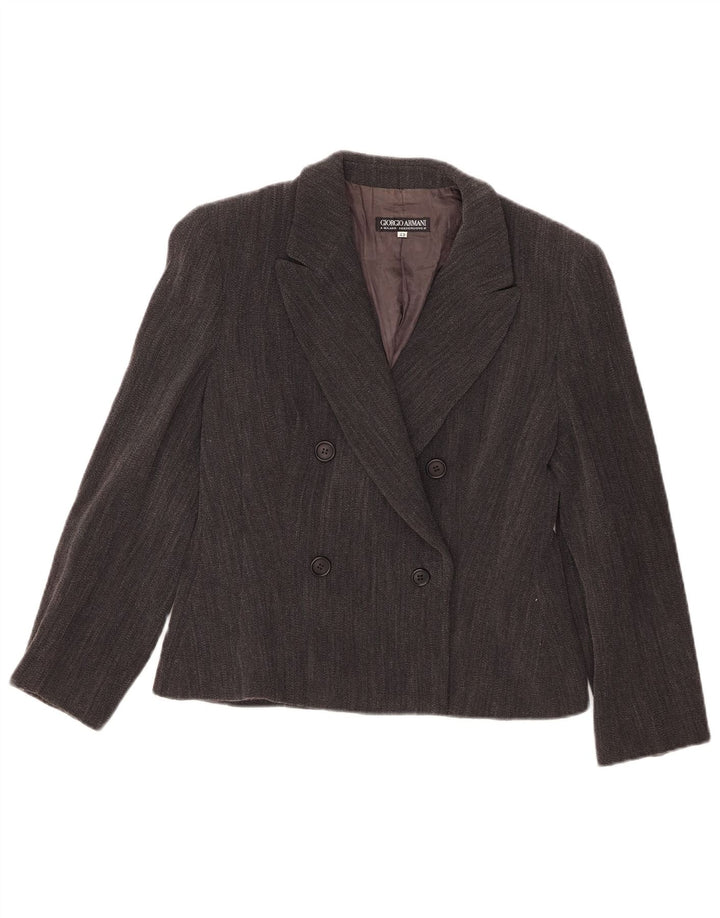 Giorgio Armani Γυναικείο Μπουφάν ζιβάγκο IT 42 Μέτριο Γκρι Pinstripe