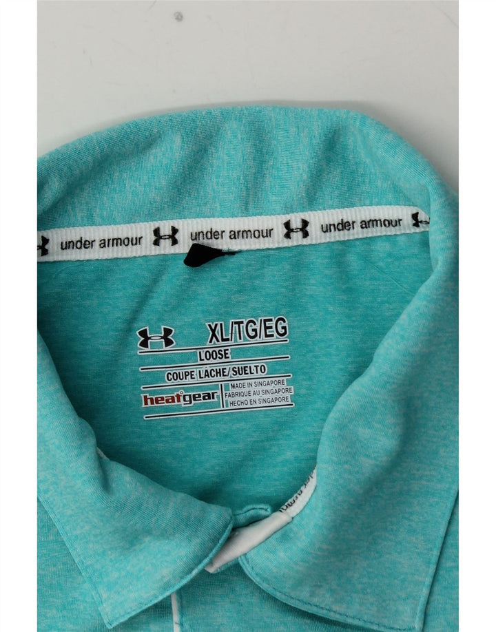 Ανδρικό μπλουζάκι πόλο UNDER Armor Heat Gear XL Μπλε