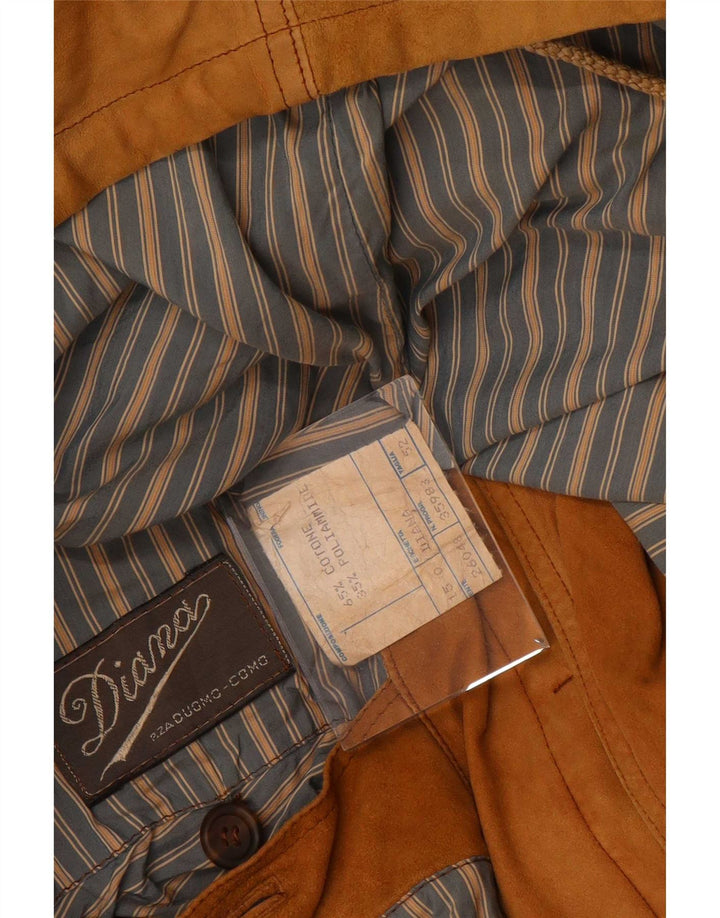 Diana Ανδρικό Suede Utility Jacket IT 52 XL Beige Leather