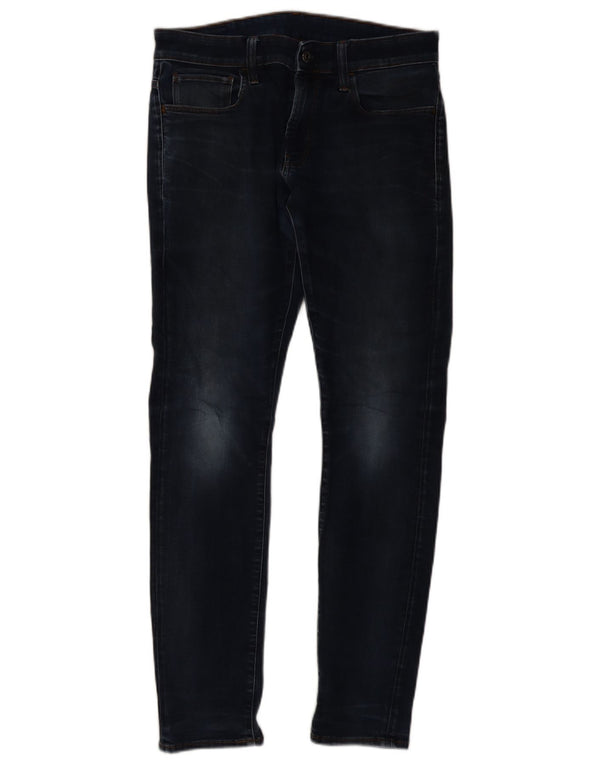 G-Star Mens Skinny Jeans W32 L32 Navy Blue Cotton