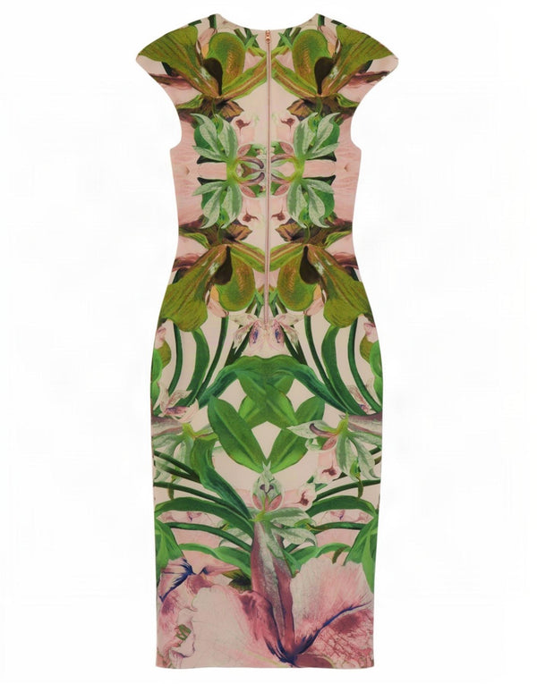 Ted Baker Γυναικείο Φόρεμα Bodycon Size 1 XS Πολύχρωμο Floral Πολυεστέρας