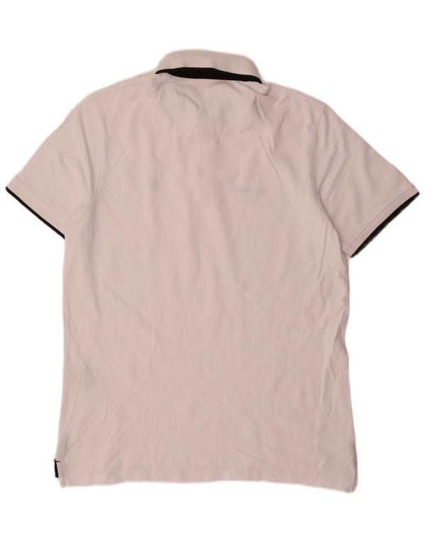 Jack & Jones Ανδρικό πουκάμισο πόλο XL Λευκό βαμβακερό