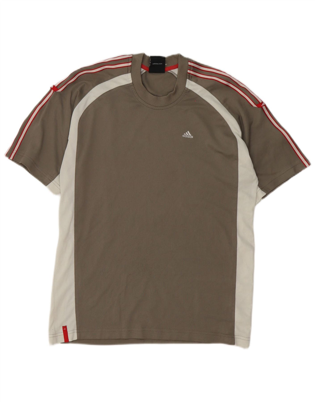 Ανδρικό T-Shirt Adidas Top Small Grey Colourblock Polyester