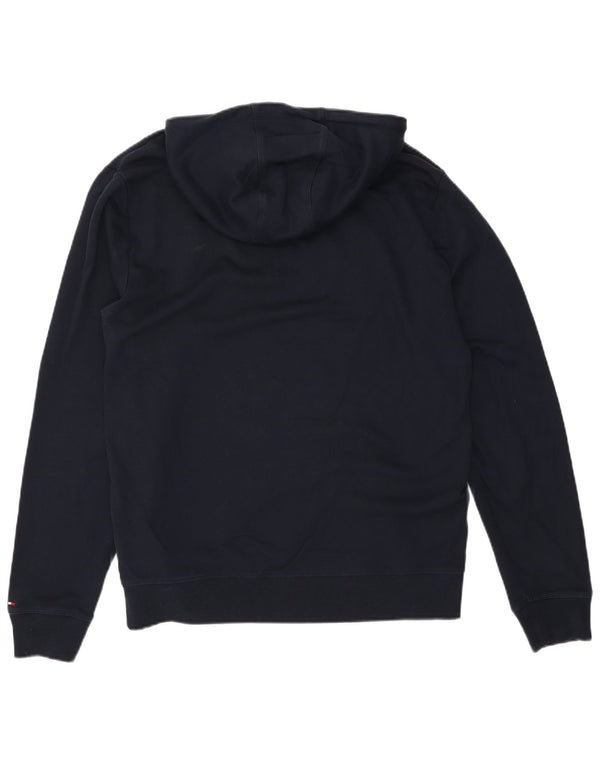 Tommy Hilfiger Ανδρικό γραφικό κουκούλα Jumper XL Navy Blue Cotton