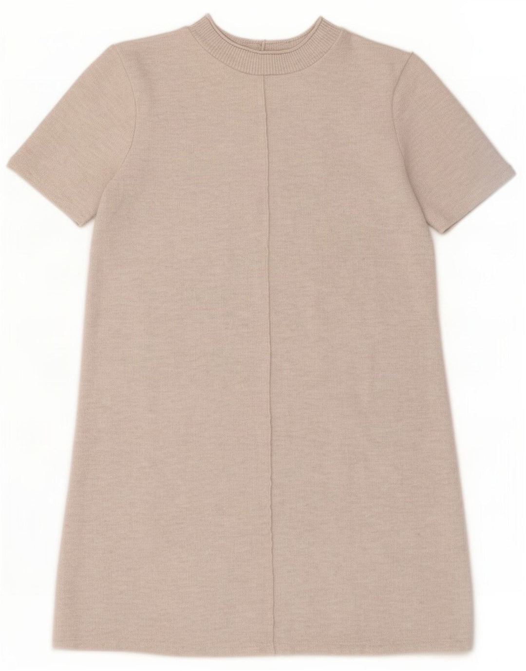 Zara Γυναικείο φόρεμα Shift UK 12 Medium Beige Polyester
