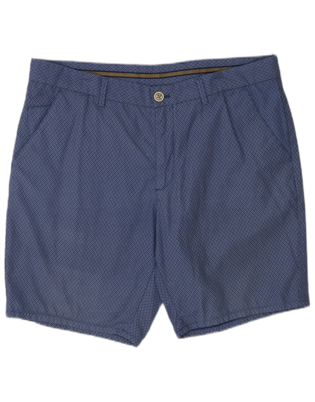 Massimo Dutti Ανδρικό σορτς Chino EU 44 Large W34 Navy Blue Spotted