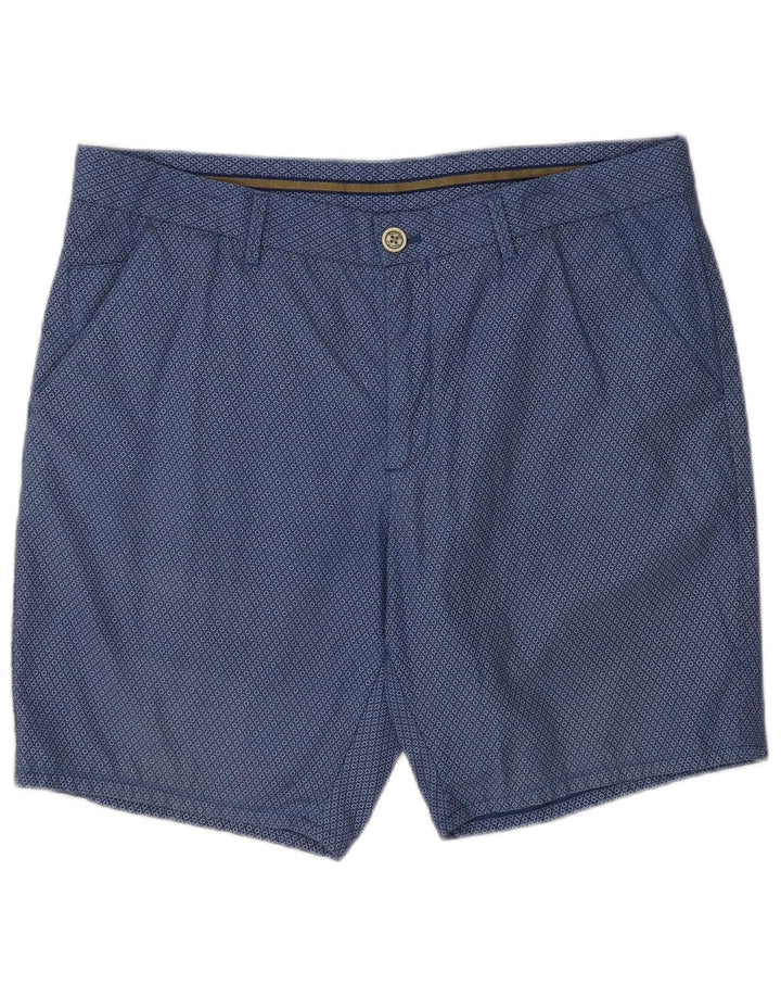 Massimo Dutti Ανδρικό σορτς Chino EU 44 Large W34 Navy Blue Spotted