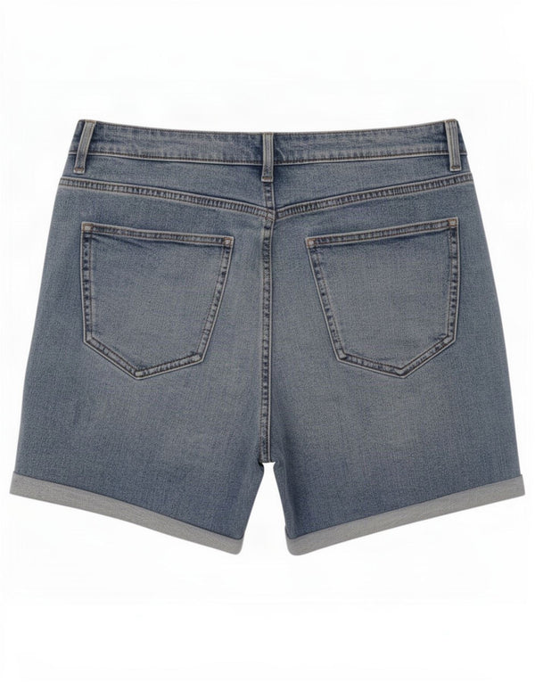 Marks & Spencer Γυναικείο Boyfriend τζιν σορτς UK 12 Medium W32 Μπλε βαμβακερό