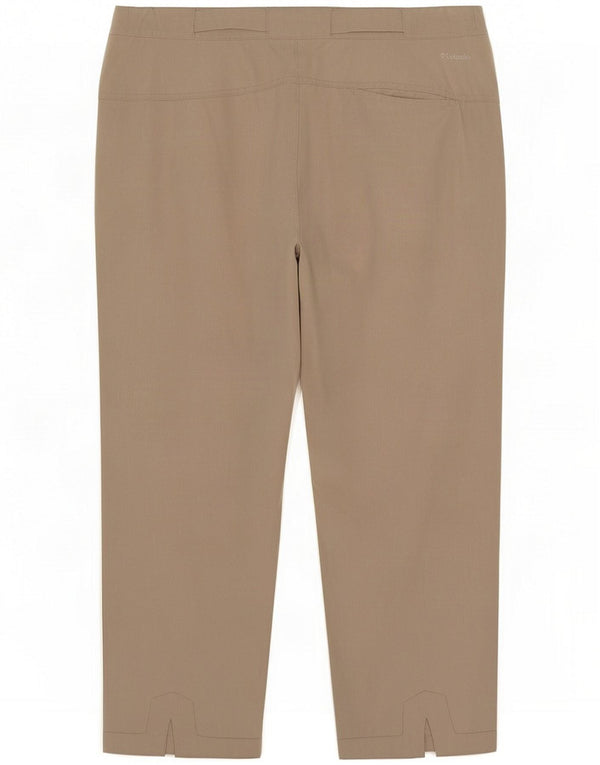 Columbia Womens Loose Fit Capri Trousers Medium W30 L21 Beige Silk