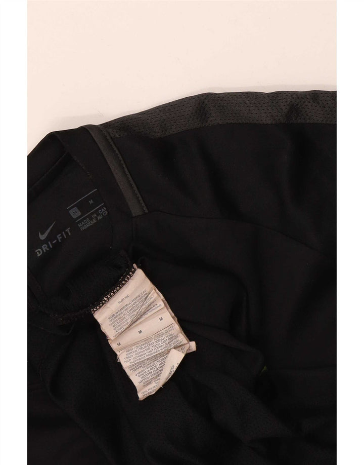 Ανδρικό γραφικό μπλουζάκι Nike Dri Fit, μεσαίο μαύρο πολυεστέρα