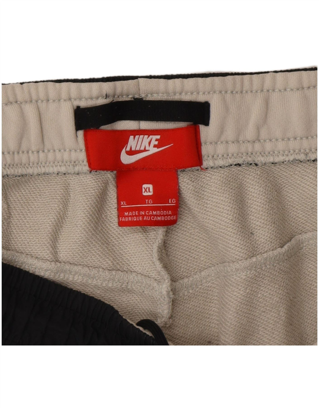 Ανδρική φόρμα Nike Παντελόνι Joggers XL White Colourblock Βαμβακερό