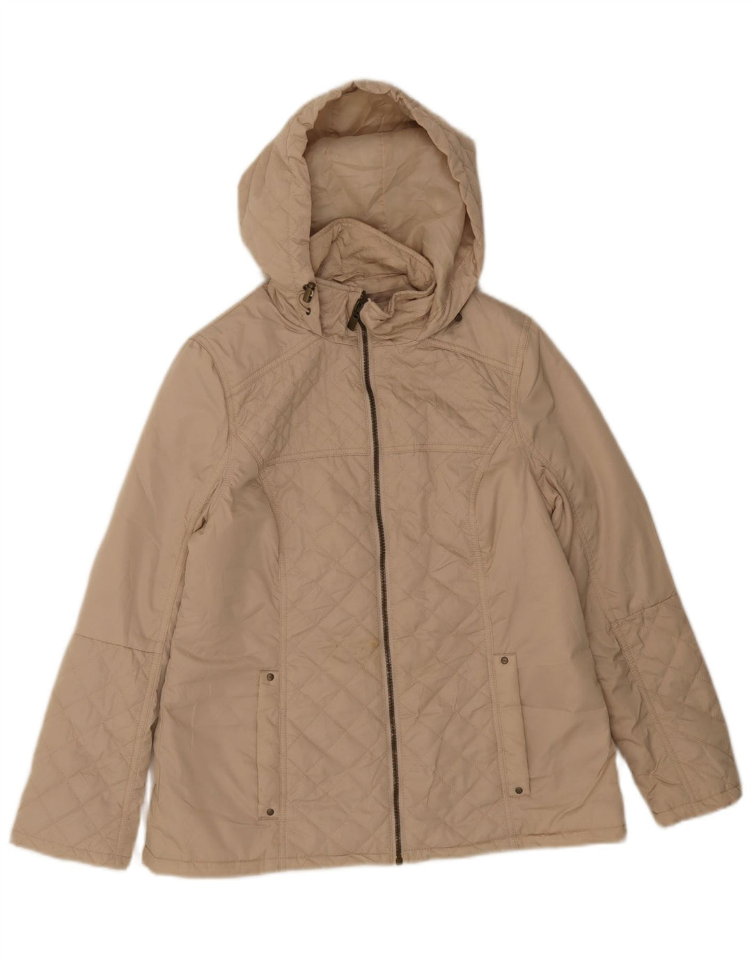 Marks & Spencer Γυναικείο Καπιτονέ μπουφάν με κουκούλα UK 12 Medium Beige