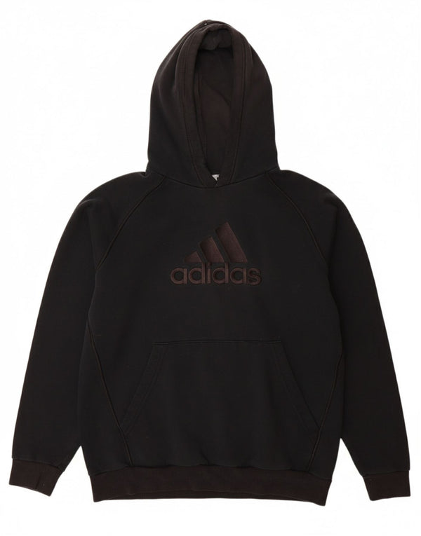 ADIDAS Boys Graphic Hoodie Jumper 15-16 ετών Μαύρο