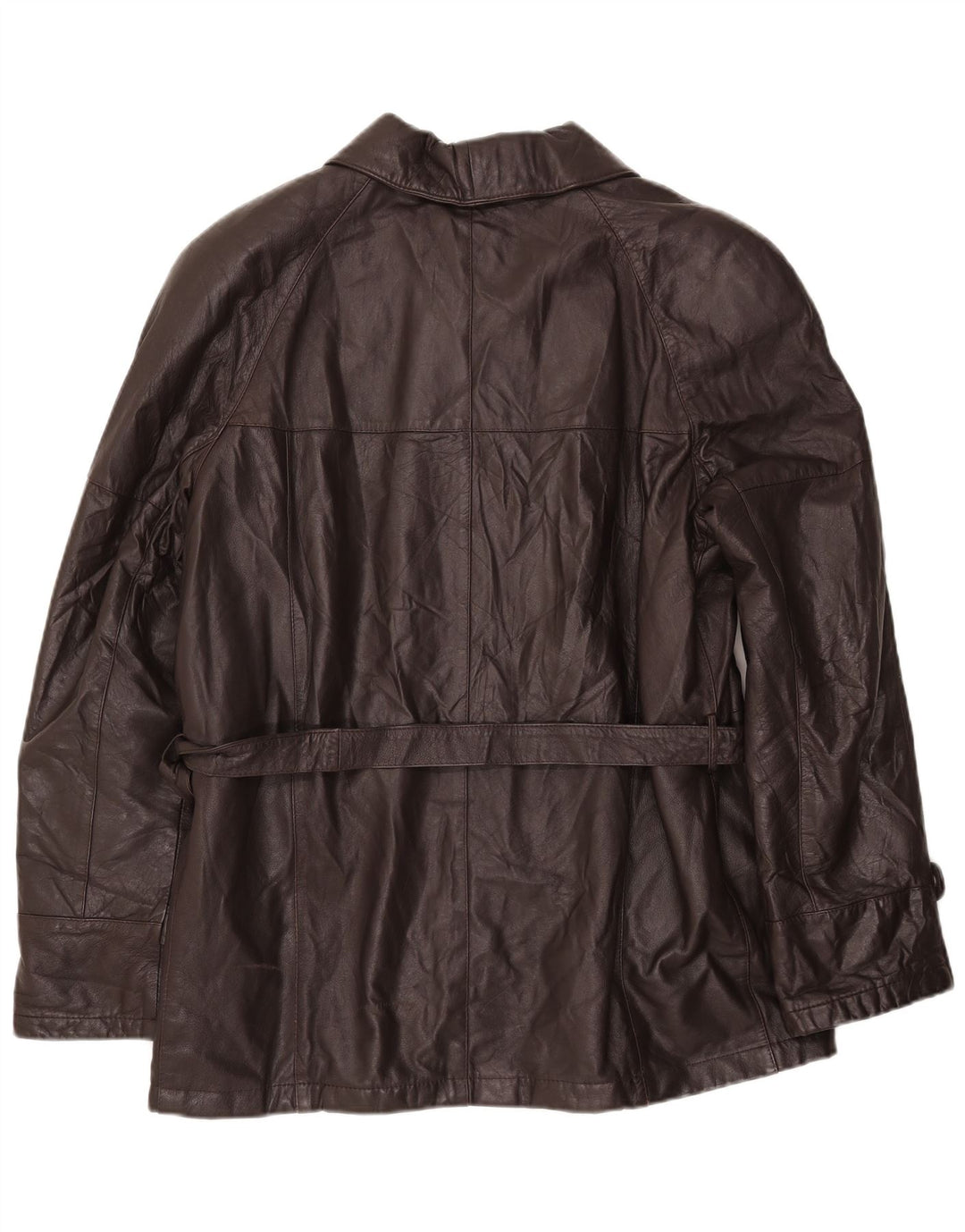 VINTAGE Ανδρικό Δερμάτινο Μπουφάν IT 54 2XL Καφέ Δερμάτινο