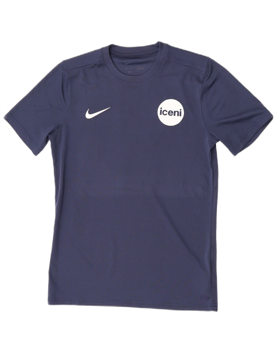 Ανδρικό γραφικό μπλουζάκι Nike Dri Fit, μεσαίο μπλε, πολυεστέρας