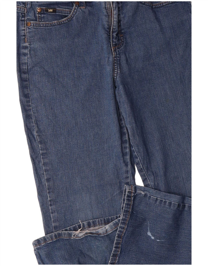 LEE Womens Low Waist Bootcut Jeans W32 L32 Blue