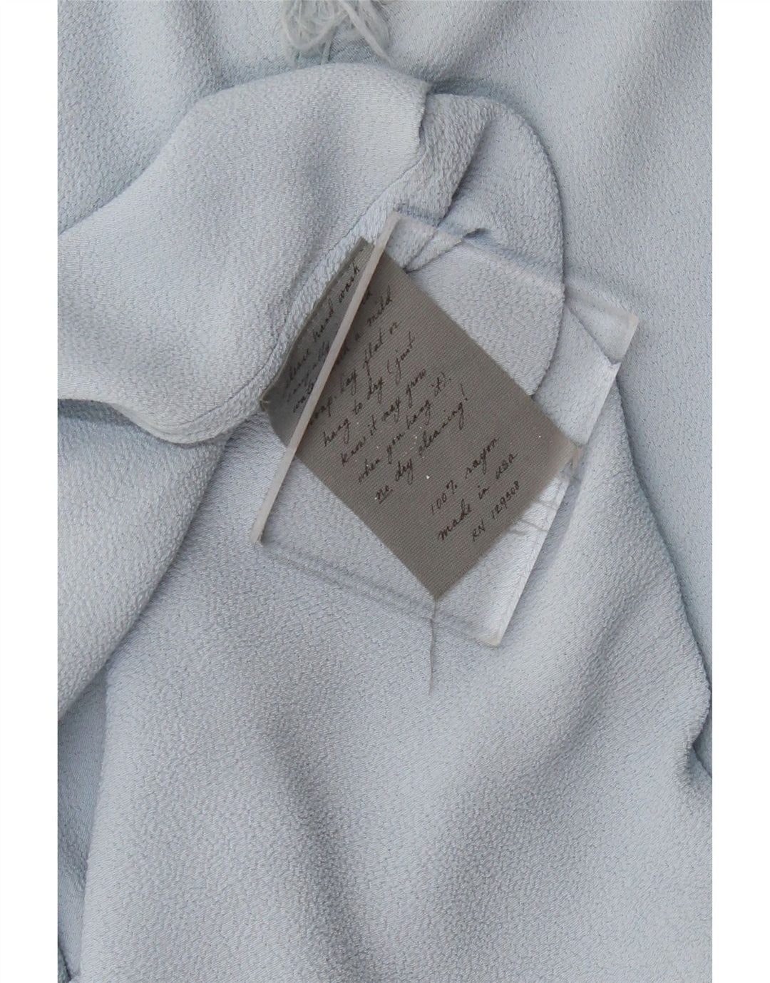 VINTAGE Γυναικείο κοντομάνικο Maxi Φόρεμα UK 12 Medium Blue