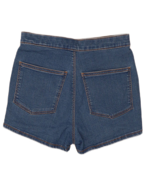 Topshop Γυναικείο τζιν σορτς UK 10 Small W25 Μπλε βαμβακερό