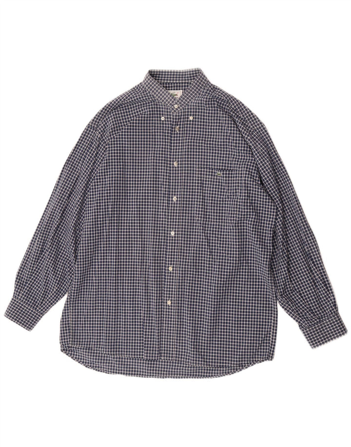 Ανδρικό πουκάμισο Lacoste 41 Large Navy Blue Gingham