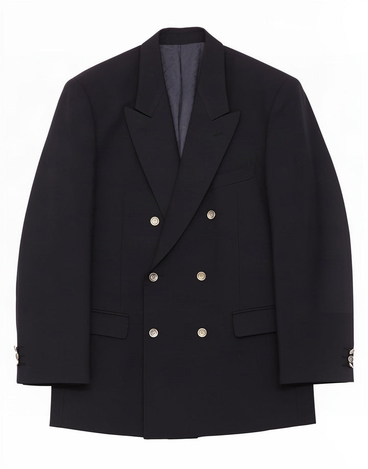 Roberto Capucci Ανδρικό σακάκι διπλό στήθος IT 54 2XL Navy Blue