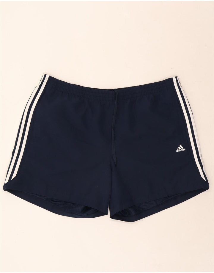 ADIDAS Mens Climalite Sport Shorts 2XL  Navy Blue Polyester Vintage Adidas and Second-Hand Adidas from Messina Hembry 