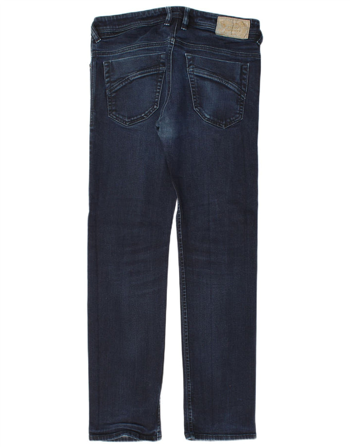 Diesel Mens Slim Jeans W32 L32 Navy Blue Cotton