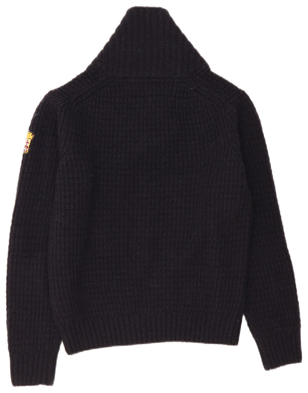 MARINA MILITARE Γυναικείο πουλόβερ με λαιμό σάλι UK 10 Small Navy Blue