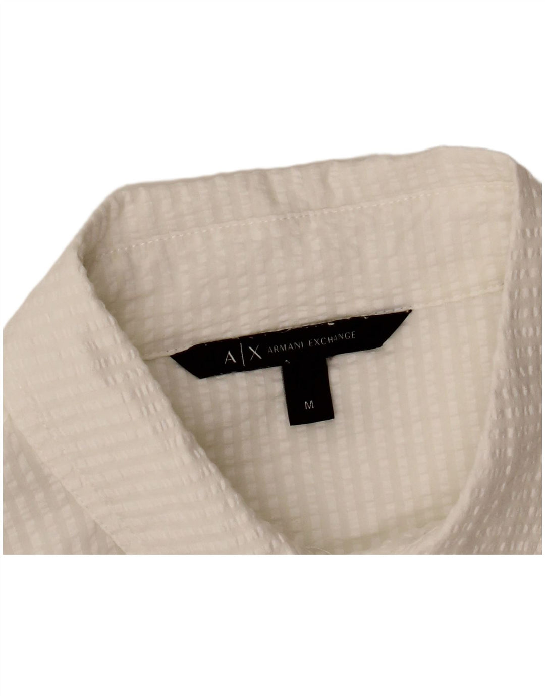 ARMANI EXCHANGE Γυναικείο πουκάμισο Φόρεμα UK 14 Μέτριο Λευκό Ρίγες