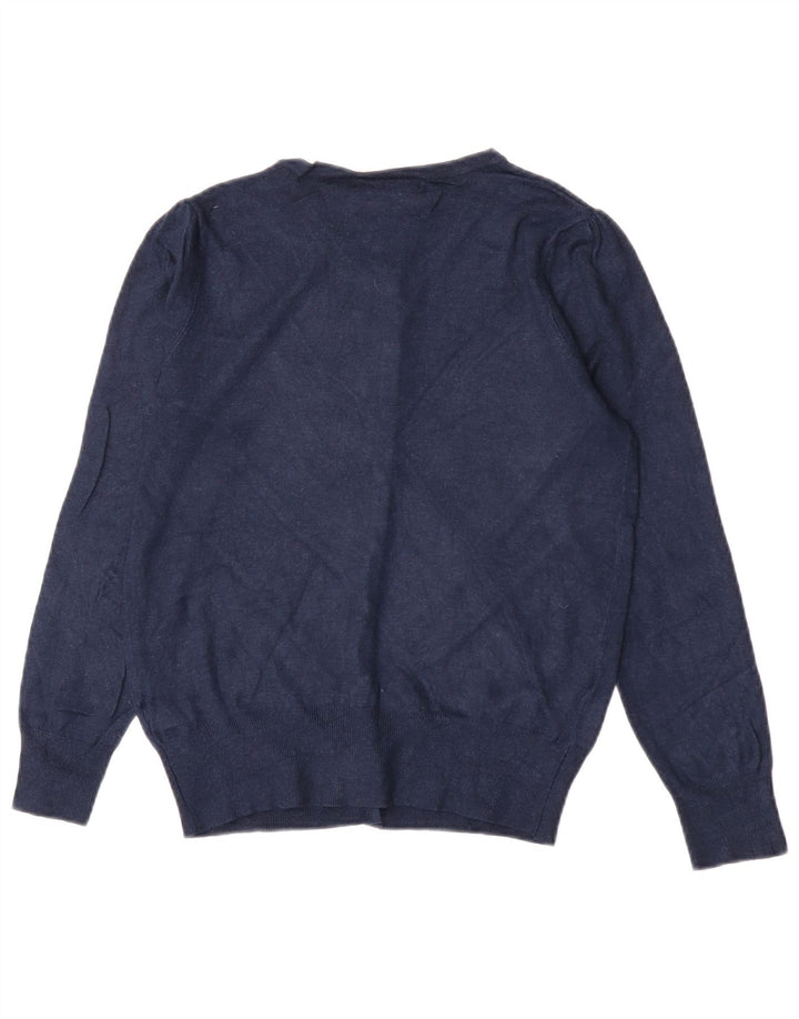 Marks & Spencer Γυναικεία ζακέτα πουλόβερ UK 12 Medium Navy Blue Viscose