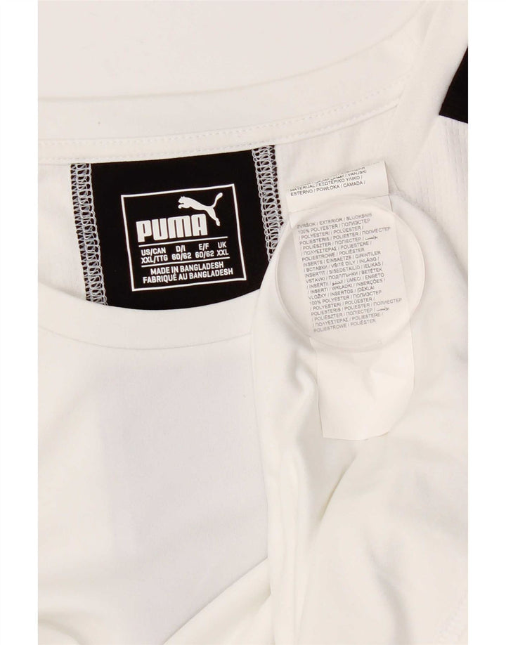 Ανδρικό T-Shirt PUMA Top 2XL Λευκό Πολυεστέρας