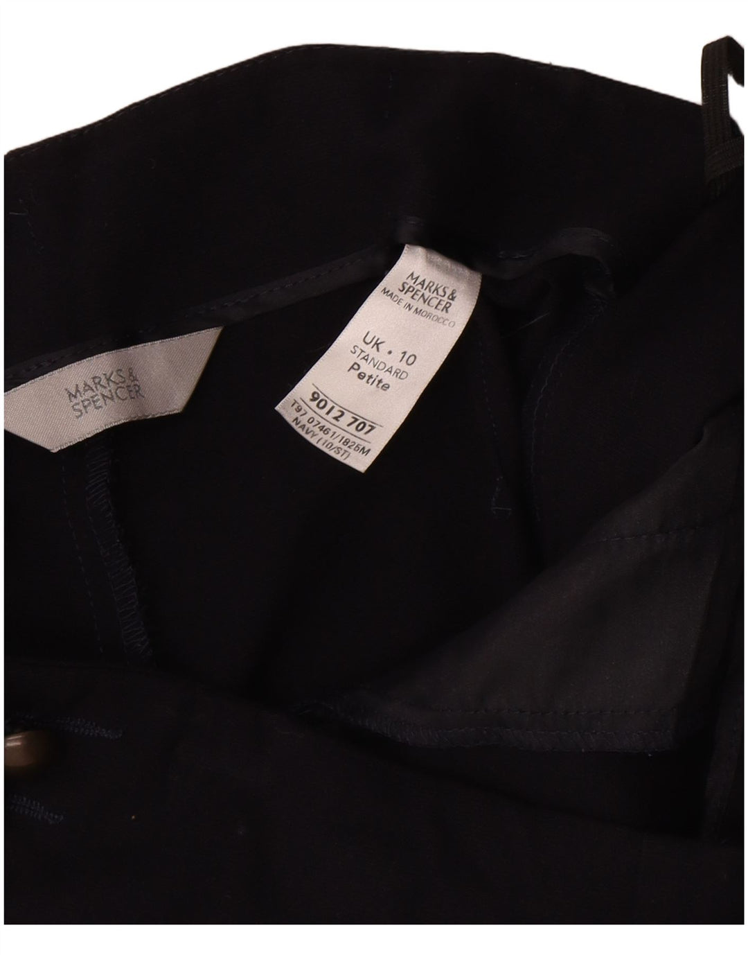Marks & Spencer Γυναικεία βερμούδα UK 10 Small W30 Navy Blue Polyester