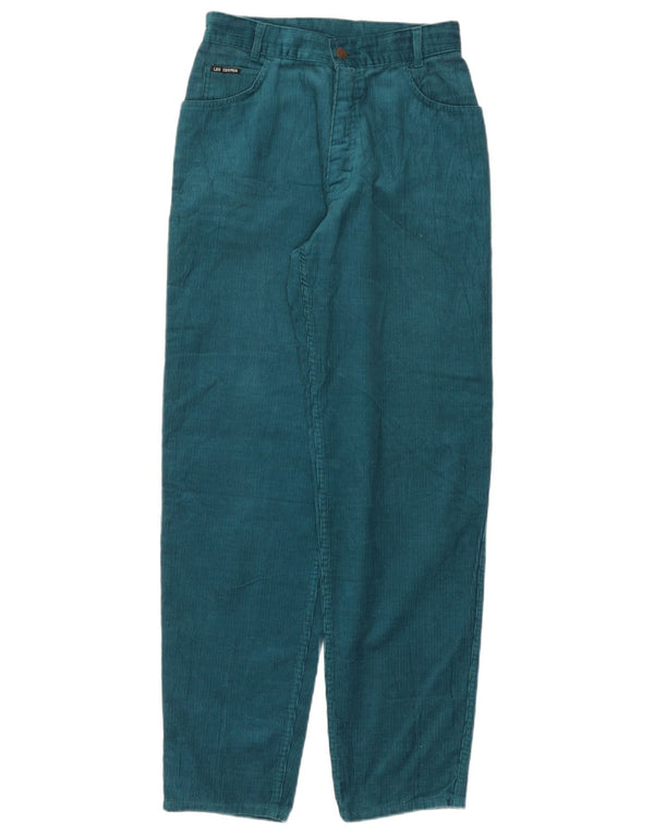 Lee Cooper Womens Cooper High Waist Tapered Corduroy Trousers W26 L31 Blue