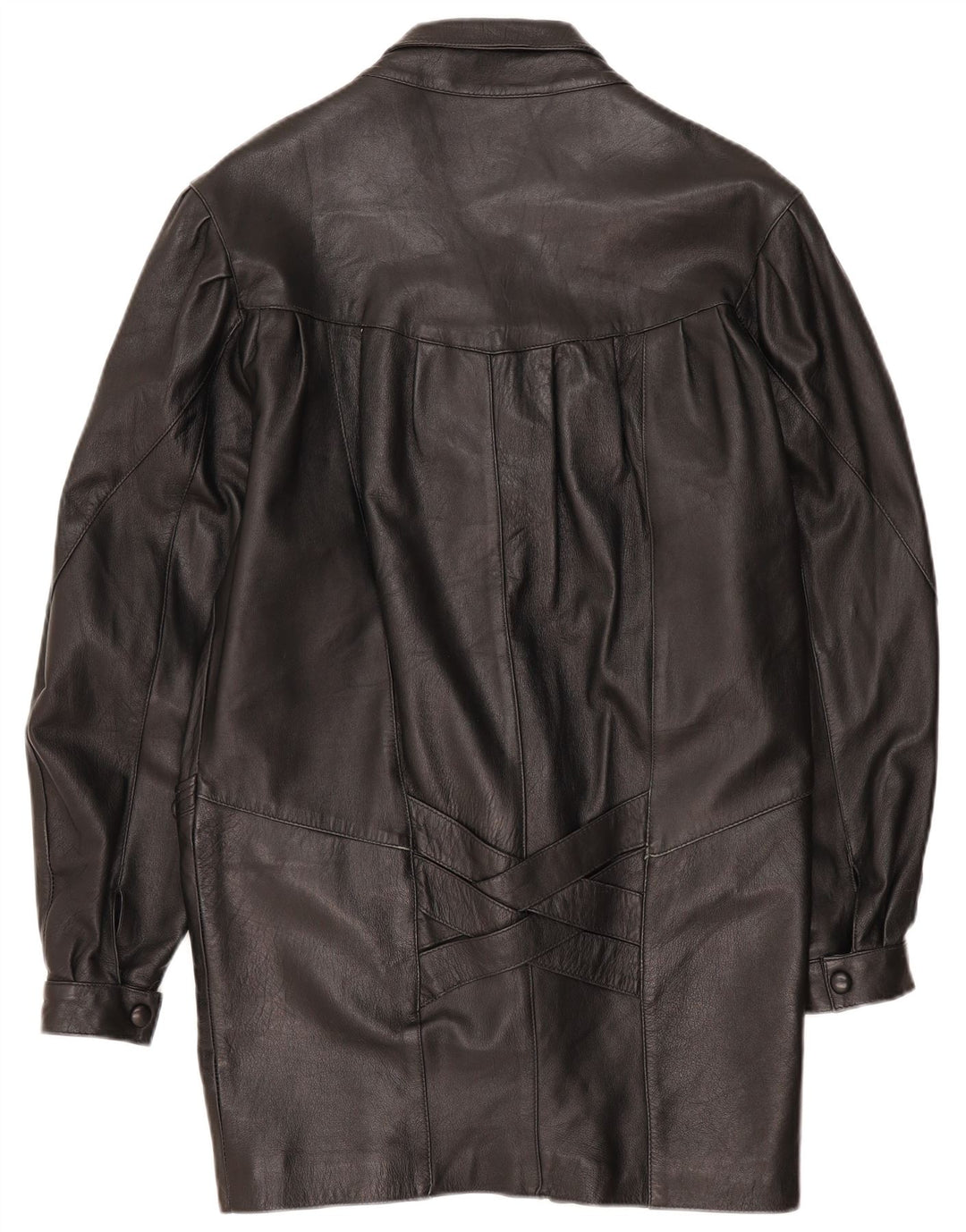 Trekway Γυναικείο Δερμάτινο Παλτό UK 10 Small Black