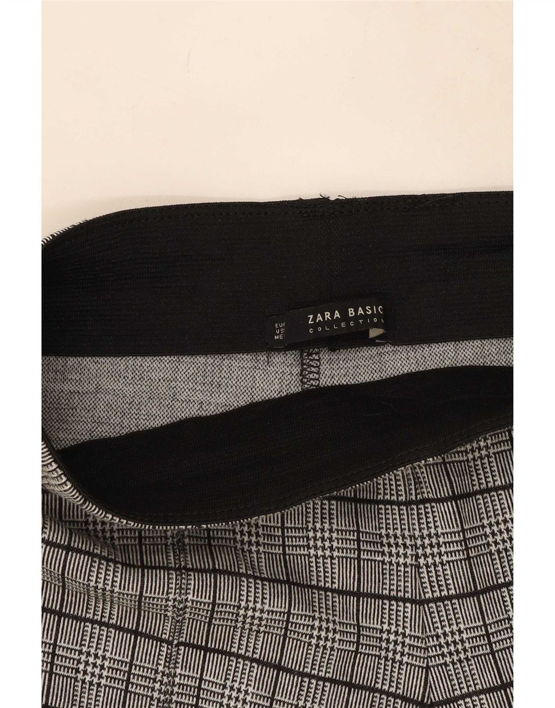 Zara Γυναικεία Κολάν UK 14 Medium Black Houndstooth