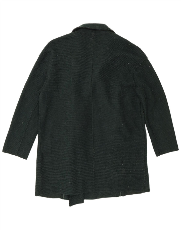 Zara Γυναικείο Παλτό με διπλό στήθος UK 10 Small Green Polyester
