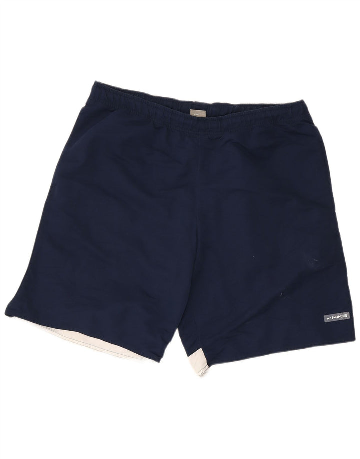 Ανδρικό αθλητικό σορτς Nike XL Navy Blue Colorblock Πολυεστέρας