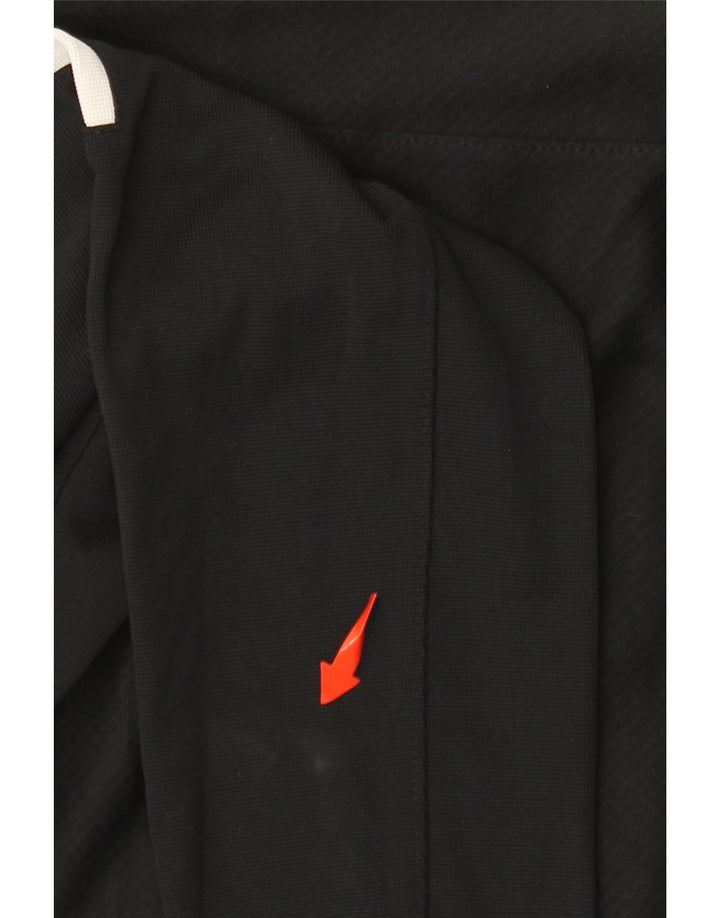 Ανδρική φόρμα πουλόβερ με φερμουάρ Dri Fit NIKE Top Small Black Colourblock