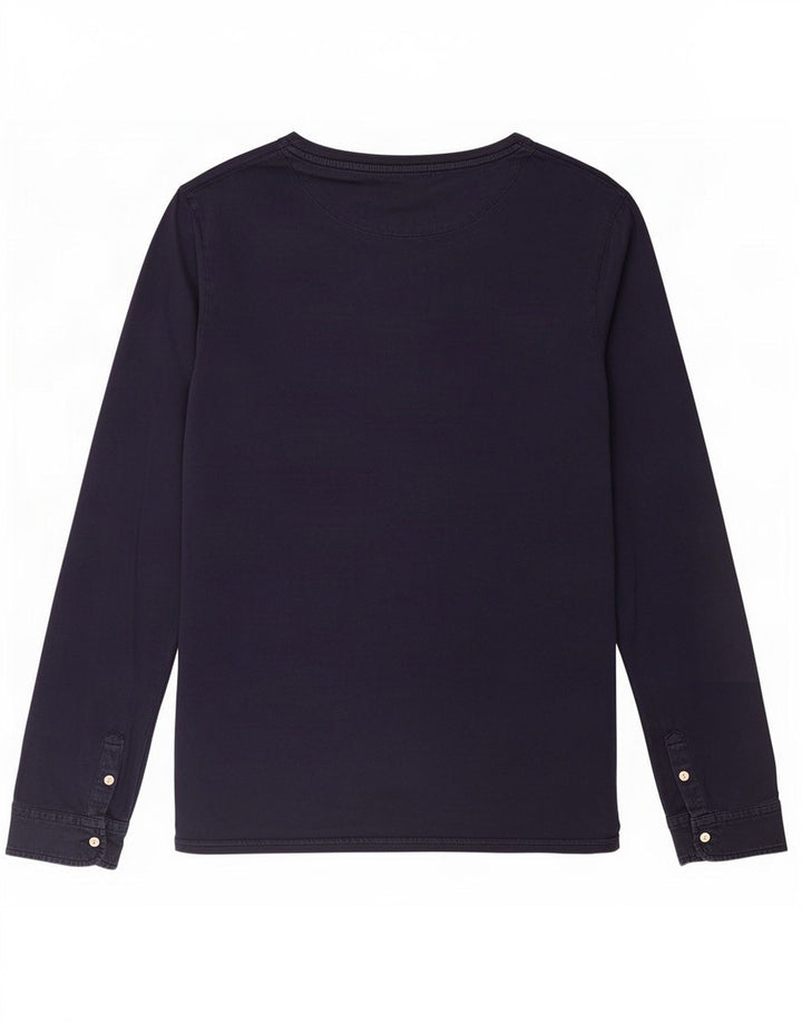 Ανδρικό μπλουζάκι Scotch & Soda, μακρυμάνικο μεγάλο, μπλε βαμβακερό