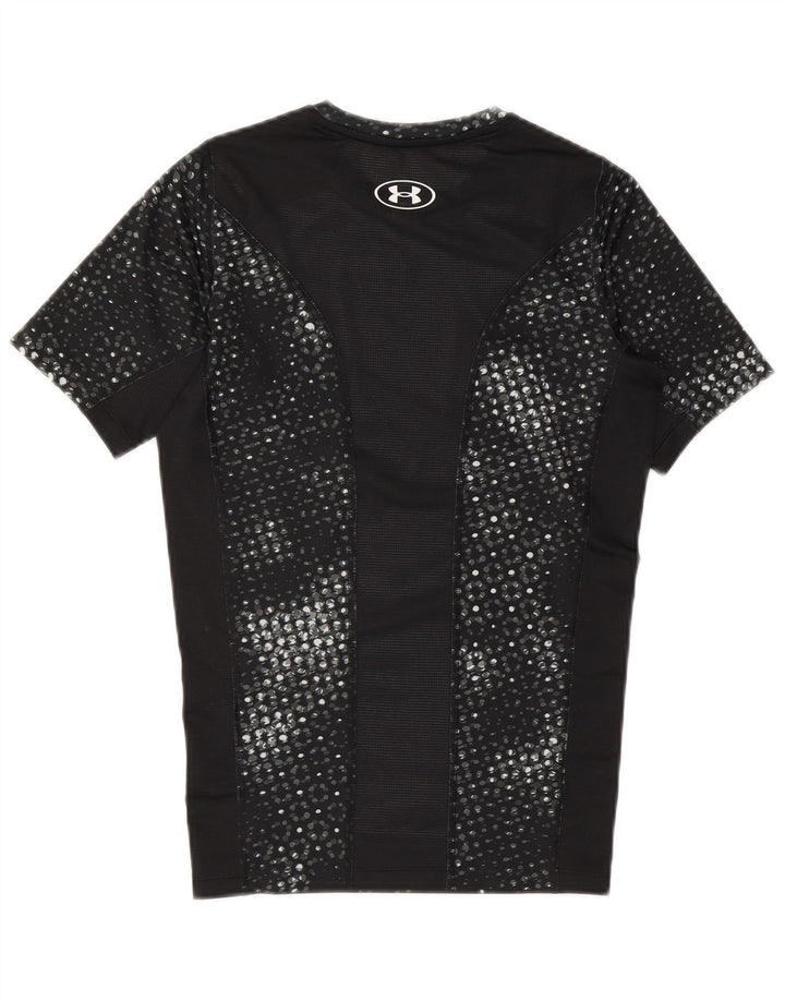 Under Armour Γυναικείο γραφικό T-Shirt Top UK 12 Medium Black Polyester