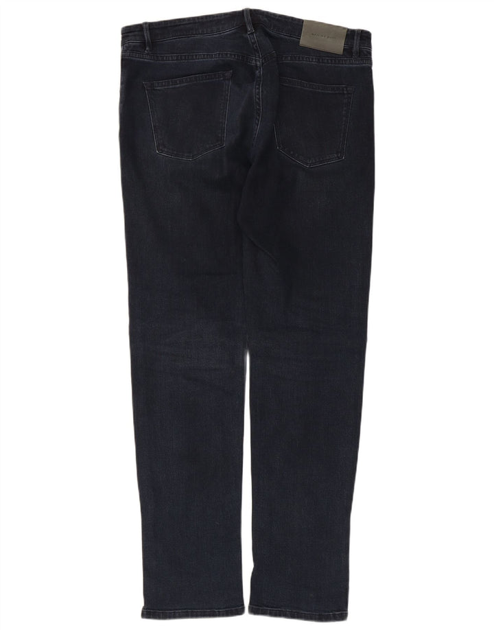 Massimo Dutti Ανδρικό Slim Jeans EU 40 Medium W31 L29 Navy Blue Cotton