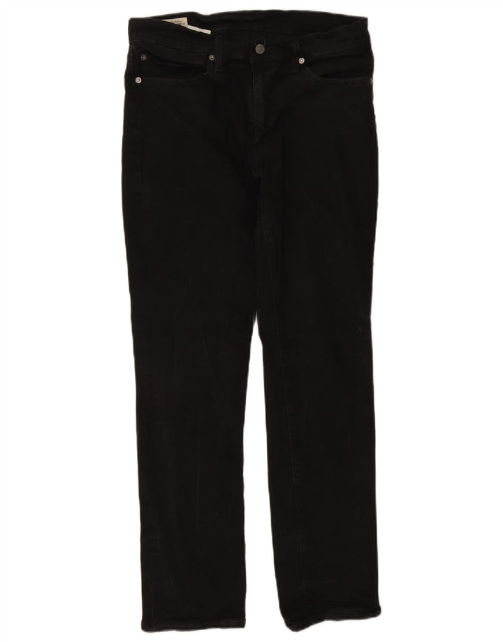 Levi's Mens 511 Slim Jeans W34 L29 Μαύρο βαμβακερό