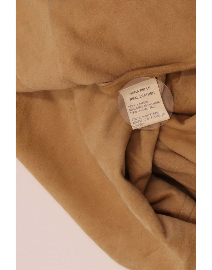 Enrico Mandelli Γυναικείο Δερμάτινο Μπουφάν UK 18 XL Brown Classic
